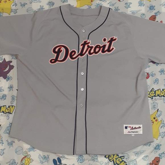 Majestic Shirts 9s Detroit Tigers Authentic Majestic Gray Baseball Jersey Vintage Mlb Poshmark